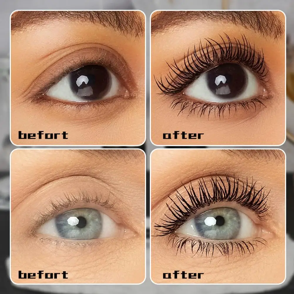 Faser-Mascara, dicke, lockige, wasserfeste und schweißfeste, langlebige, lockige, wasserfeste Wimperntusche