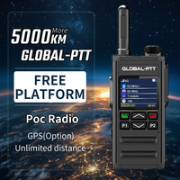 Global-ptt G7 Walkie Talkie POC 4G LTE Long Range Professional Portable Communication Amateur Two-way Radio Ham Public Network