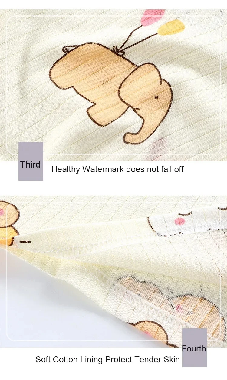 Weiches, atmungsaktives Baumwoll-Pyjama-Set für Babys und Kinder, niedliches Cartoon-Langarm-Nachtwäsche-Set für 0–5 Jahre – Detail 7