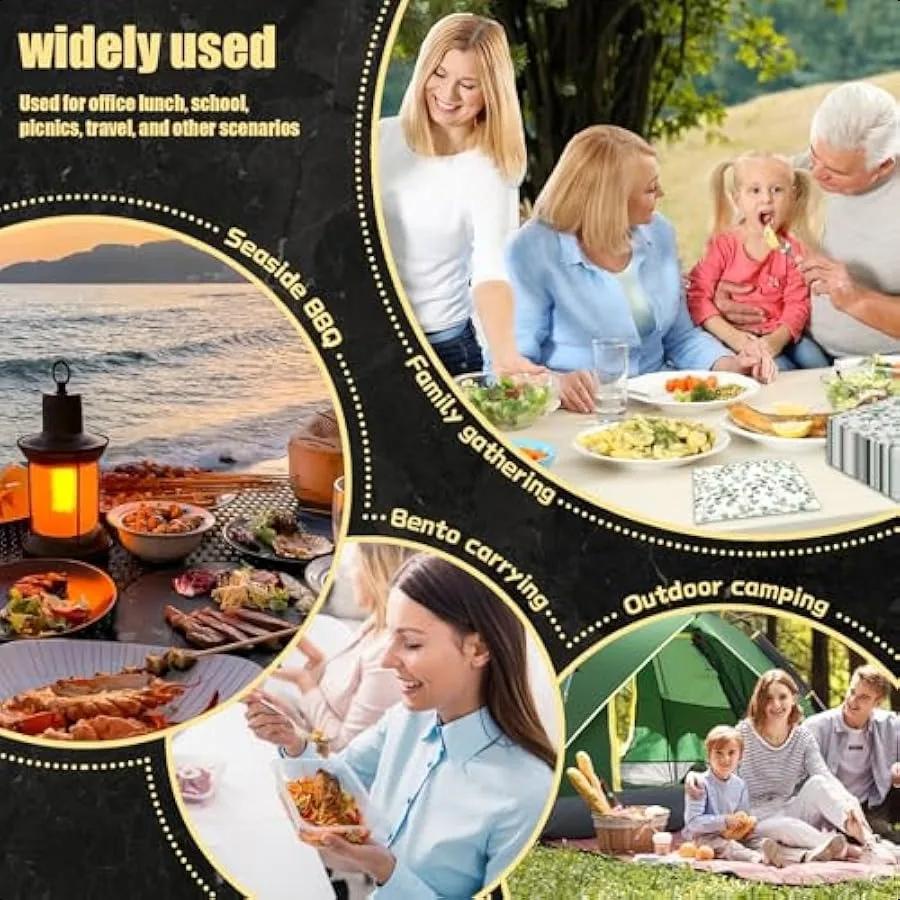 32 Sets Double Compartment Condiment Container Disposable 2 Compartment Snack Containers with Lids Reusable Plastic Double Cond