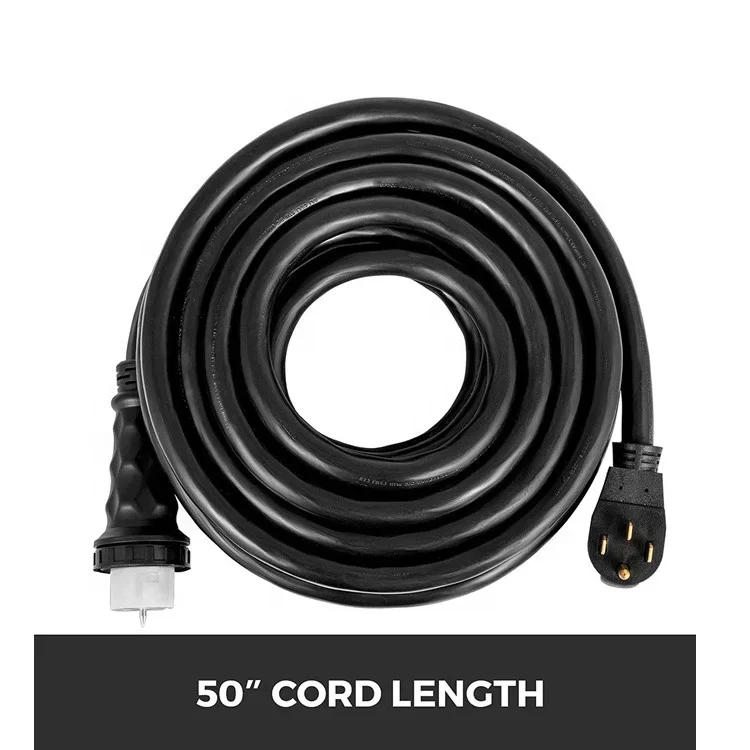 50 Amp Generator Extension Cord 25Ft STW 6/3 + 8/1 Power Cord