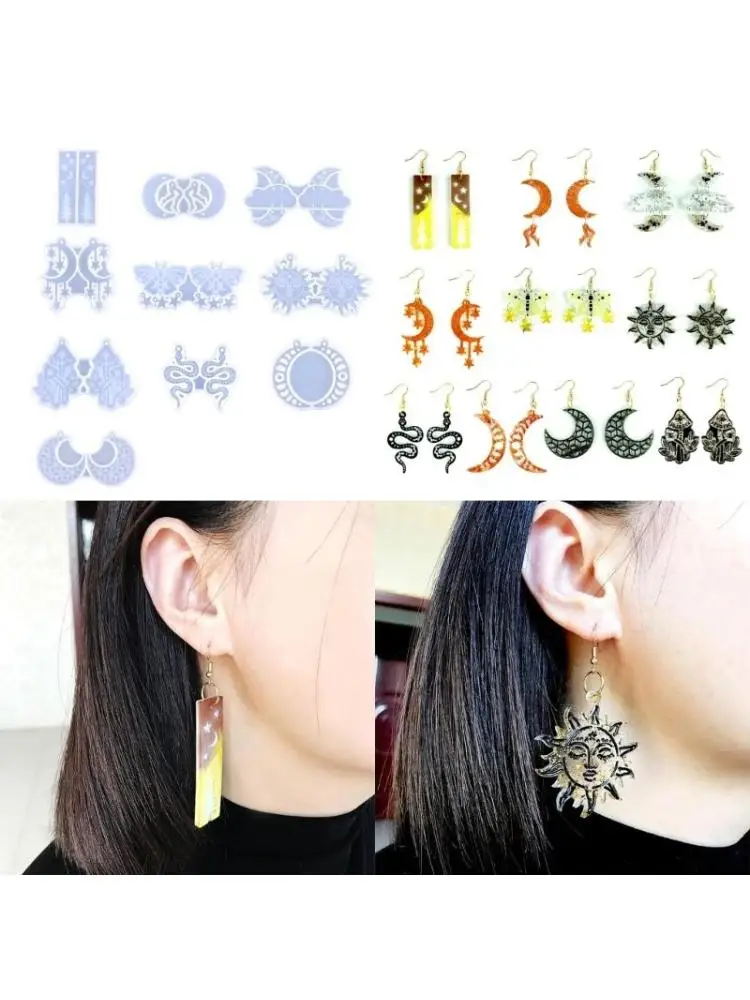 

Earrings Epoxy Resin Mold Silicone Keychain Mold Jewelry Resin Silicone Molds