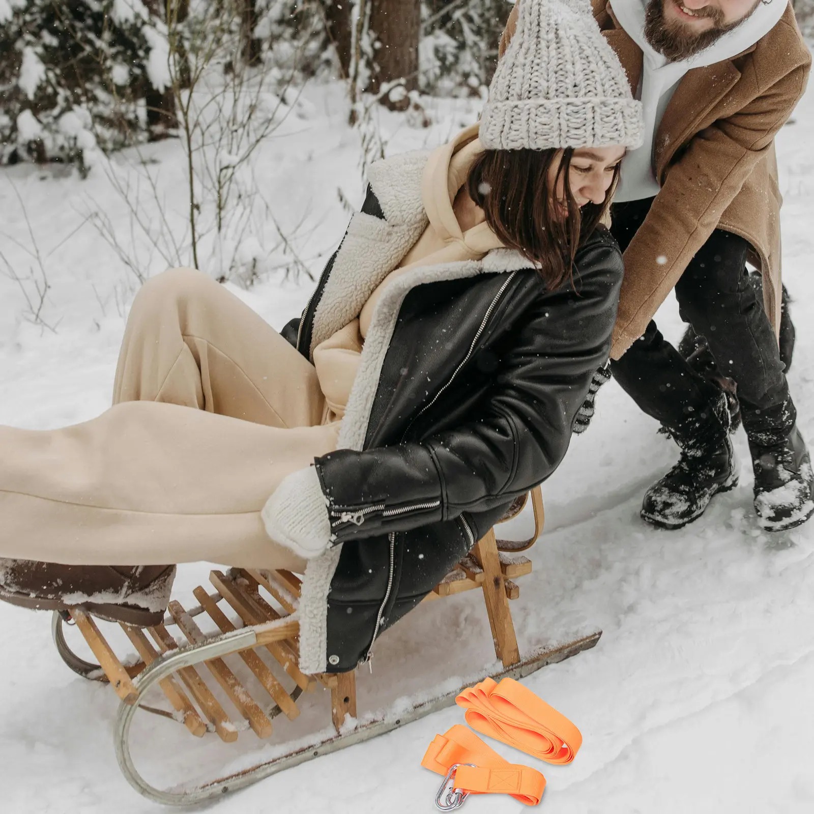 

Тяговый ремень для снегоходов, сверхпрочный нейлоновый ремень для буксировки саней и квадроциклов, для экстренной эвакуации в холодную погоду, аксессуары для буксировки на открытом воздухе