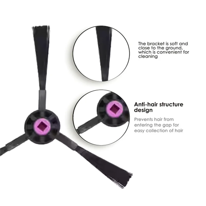 BAAD لـ JONR P20 PRO قطع غيار المكنسة الكهربائية فرشاة جانبية قطع غيار تنظيف احتياطية فعالة