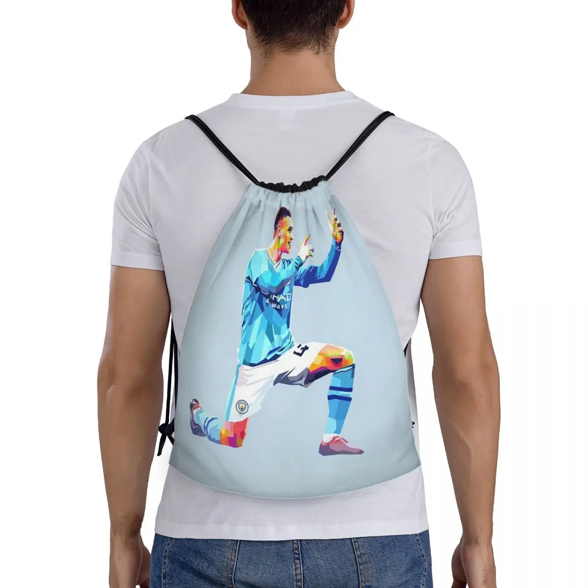 

Phil Foden Printing Backpacks Fashion Drawstring Bags Sports Bag Book Bags for Travel School