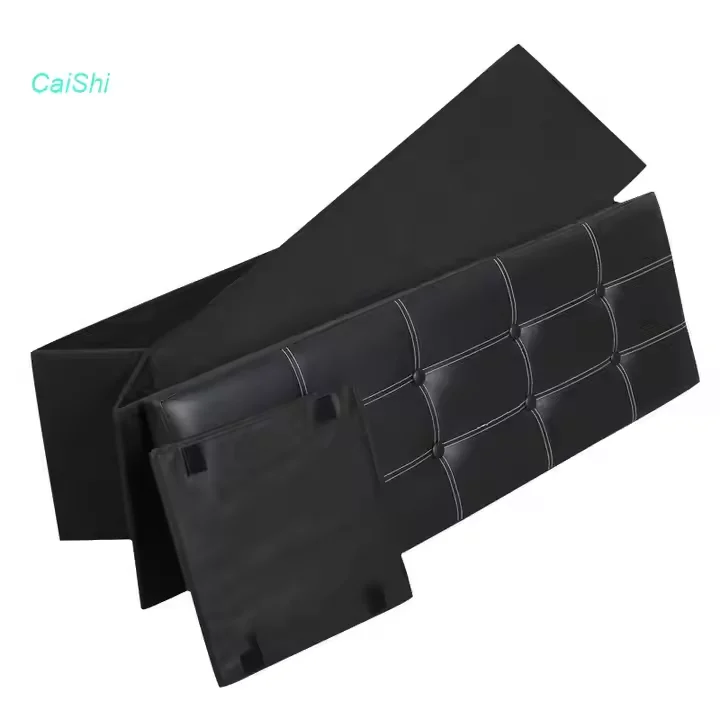 2025 Premium Living Room Furniture PVC Leather Foldable Storage Ottoman & Storage Stool & Rectangle Sofa & Bench