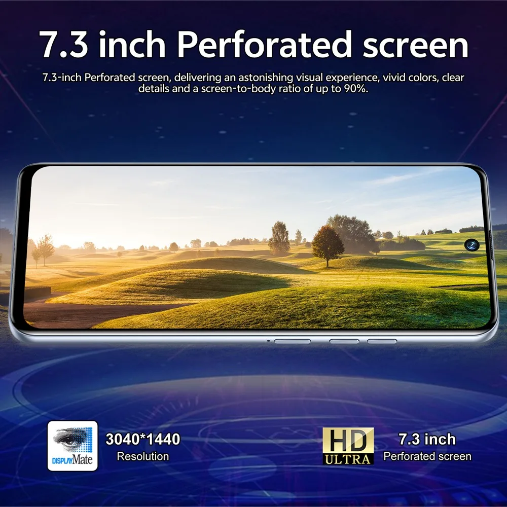 K-Touch Cheap C27 Ultra 8000mAh Cell Phone 7.3HD Mobile Phones 22G+2TB Smartphone 5G Dual SIM Android 15 16+48MP Camera Cellphones