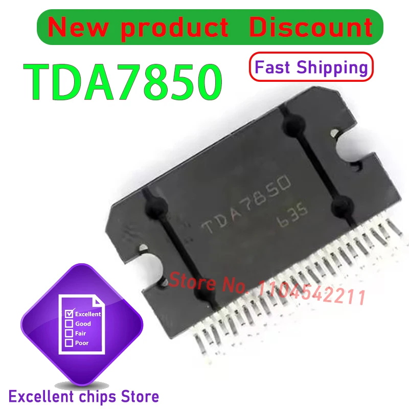 Original TDA7850 TDA7850H ZIP-25 Automobile Power Amplifier Chip 2PCS~20PCS100% New and Genuine