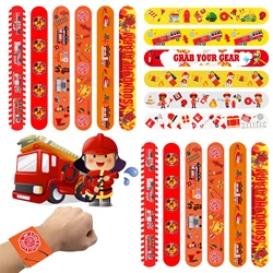 Fireman Birthday Party Supplies Snap Bracelets for Kids Party Bag Fillers Slap Bracelet Firefighters Snap Band Decoration