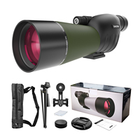SUNCORE Updated 25-75X60 Spotting Scopes with Tripod, Carrying Bag and Quick Phone Holder - BAK4 High Definition Spotter Scope f