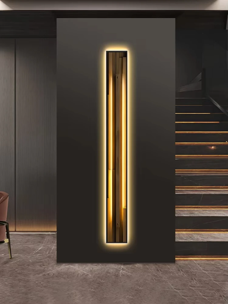 مصباح LED حديث معلق على الحائط ، مصباح شريط طويل بسيط ، ديكور داخلي ، مناسب للفندق ، غرفة المنزل ، غرفة المعيشة #4