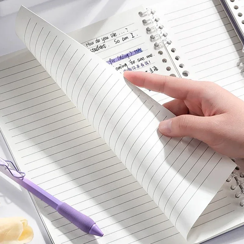 Notebook gradien warna penutup dapat diganti Halaman dalam Notebook kantor Coil Notebook Homework Book A4/B5 dilepas
