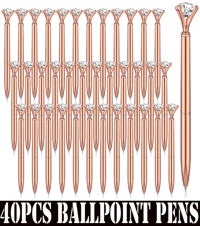 

40 шт., шариковые ручки с кристаллами