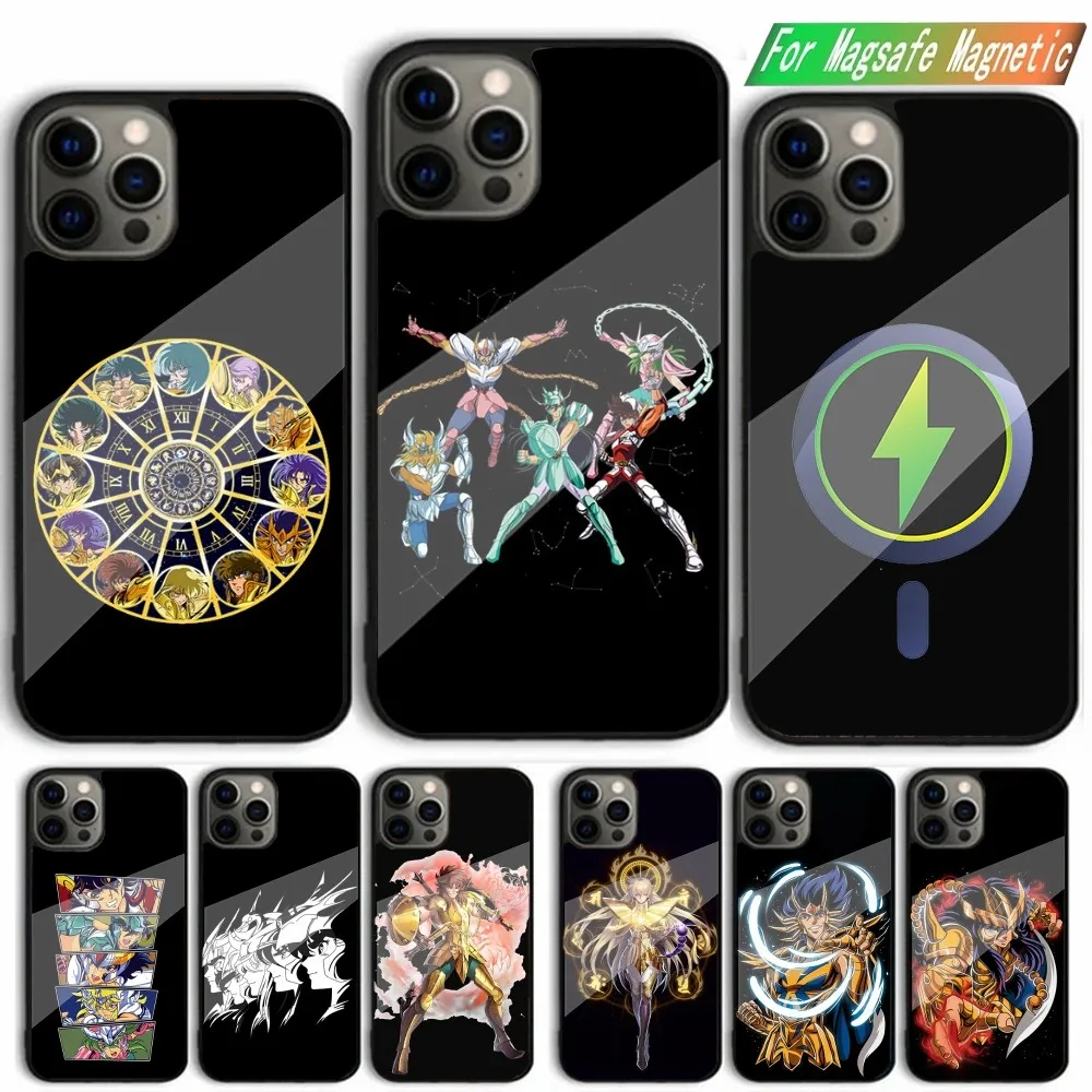 

S-Saint Seiya Knights Zodiac Phone Case For iPhone 16,15,14,13,12,11,Plus,Pro,Max,Mini Magsafe Magnetic Wireless Charging