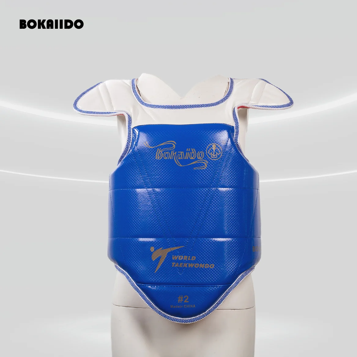 Taekwondo Chest Protector, Suitable for Children and Adults, Red and Blue, Karate Taekwondo Protective Gear, Back Support, TKD A