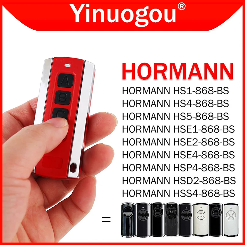 Compatible With HORMANN HSE2-868-BS HSE4-868-BS HS4-868-BS HS5-868-BS HS1-868-BS HSE1-868-BS Garage Door Remote Control 868MHz