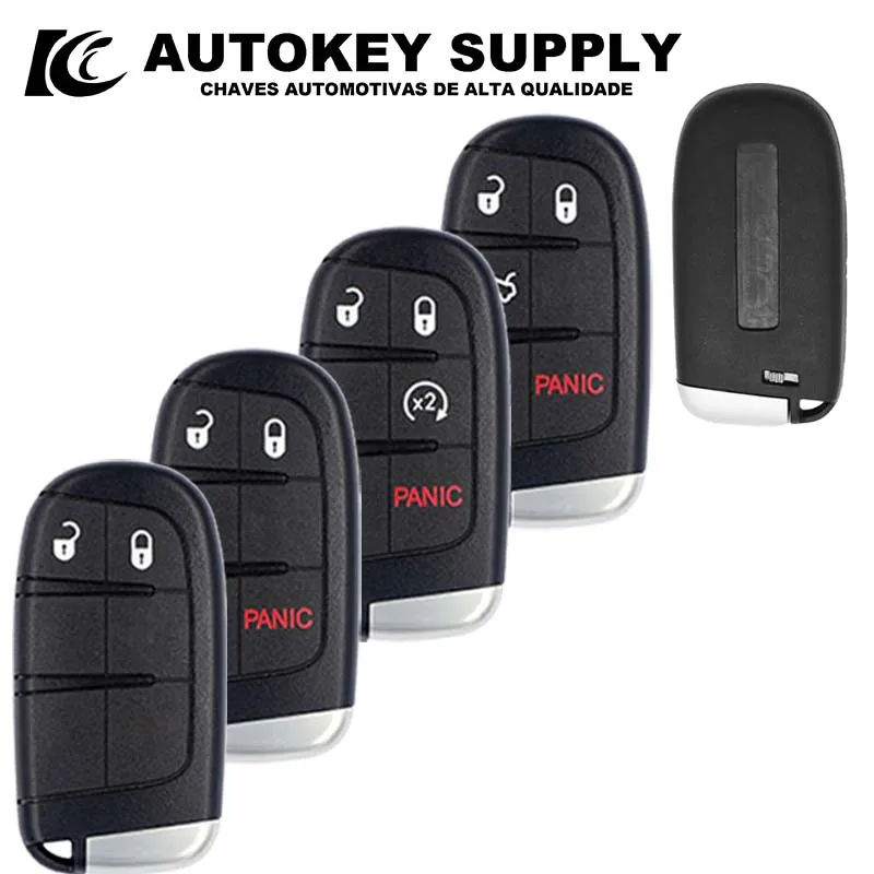 

AKJPS188 умный корпус дистанционного ключа для Jeep Renegade Compass Cherokee Dodge Ram 1500, зарядное устройство Journey Challenger Chrysler 1500