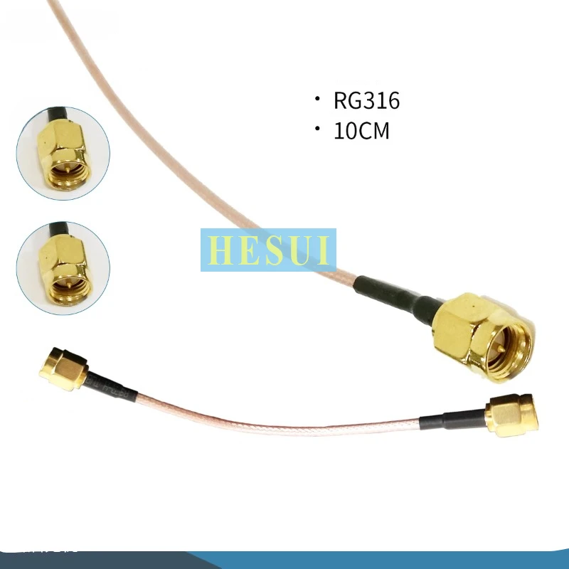 Rf SMA cable Both ends of the RG316 are 10 cm long feeder wires