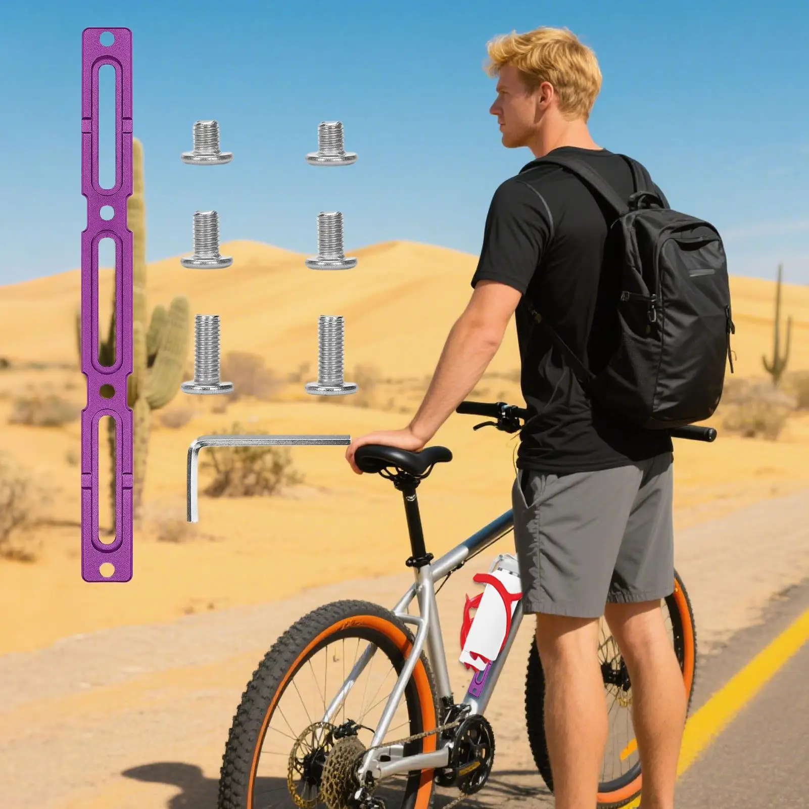 

Bike Bottle Cage Adapter Bicycle Bottle Mounting Base Bike Flask Mounting Bracket For Urban Riding Road Cycling Tournament