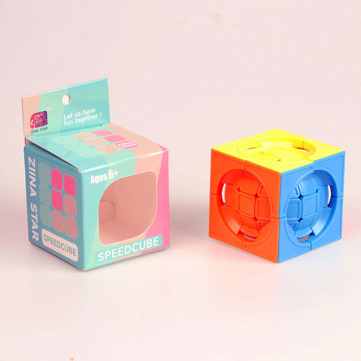 Magic Ball, Magic Cube Ball, Fun Stress Relief, Brain Boosting, Magic Ball Speed Game, Children's Color Blocking 3D Puzzle Toys