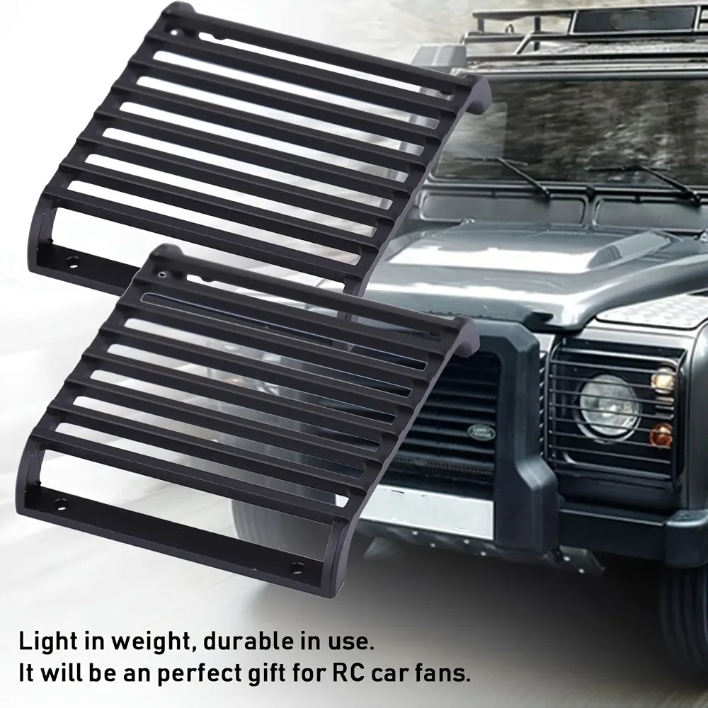 TRX4 Defender RC Car Front Guard - 8x6x1 Metal Headlight Cover & Grill, High-Quality Protection for 1/10 Scale Crawlers view 4