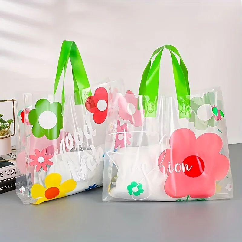 New Thank You Gift Bag, Plastic Tote Bag, Clothing Shop Jewelry Shop Shopping Bag, Shop Shopping Bag, Party Favor Bag