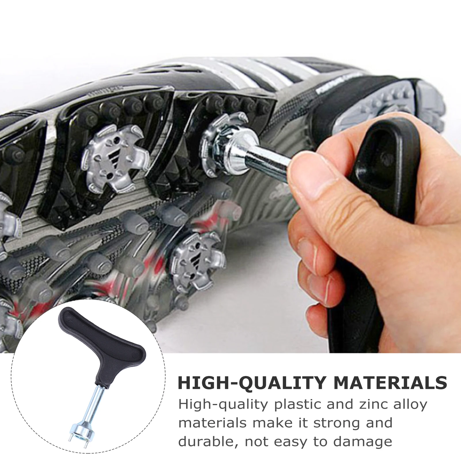 

1Set Black Golfs Spike Wrench Portable Durable Cleat Remover Tool Spike Remover Nail Lifter Cleat Nail Lifter