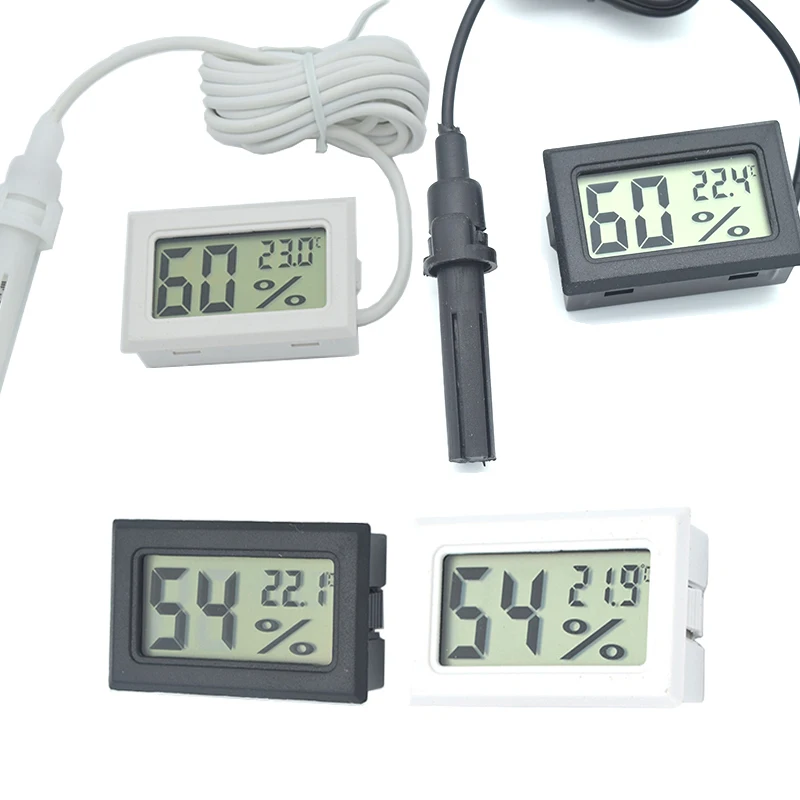 Digital LCD Thermometer Hygrometer Temperature Refrigerator Display Indoor Incubator Storage Temperature Humidity Monitoring