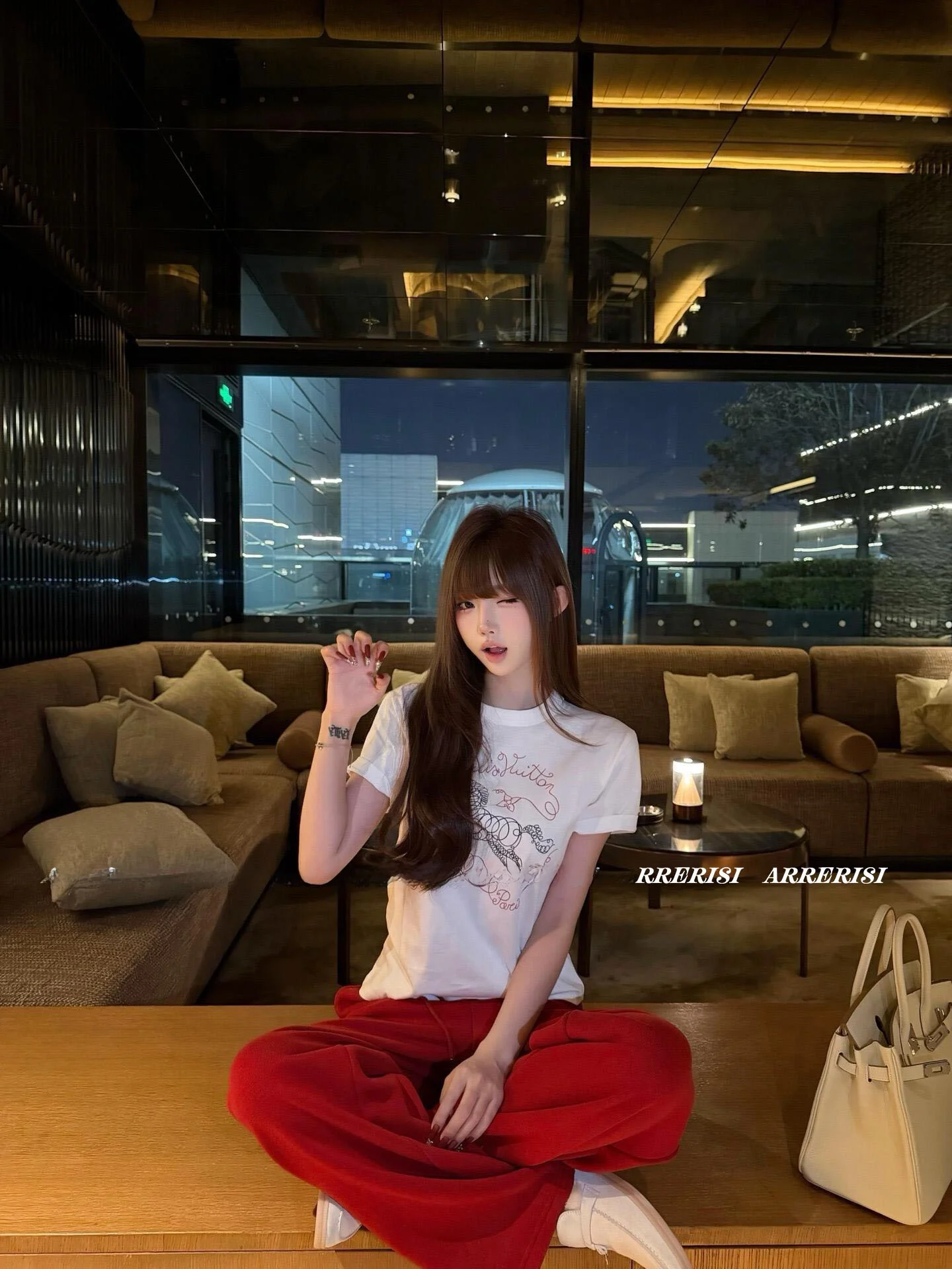 

Doodle Print Short Sleeve T-Shirt Women's Casual Cotton round Neck Top Korean Style Standard Fit Summer New Arrival