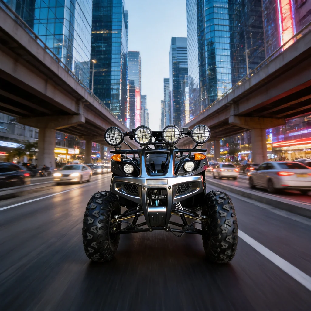 .CE Certified Automatic Electric ATV with Chain Drive-1500W Power Disc Brakes for Adventure Seekers