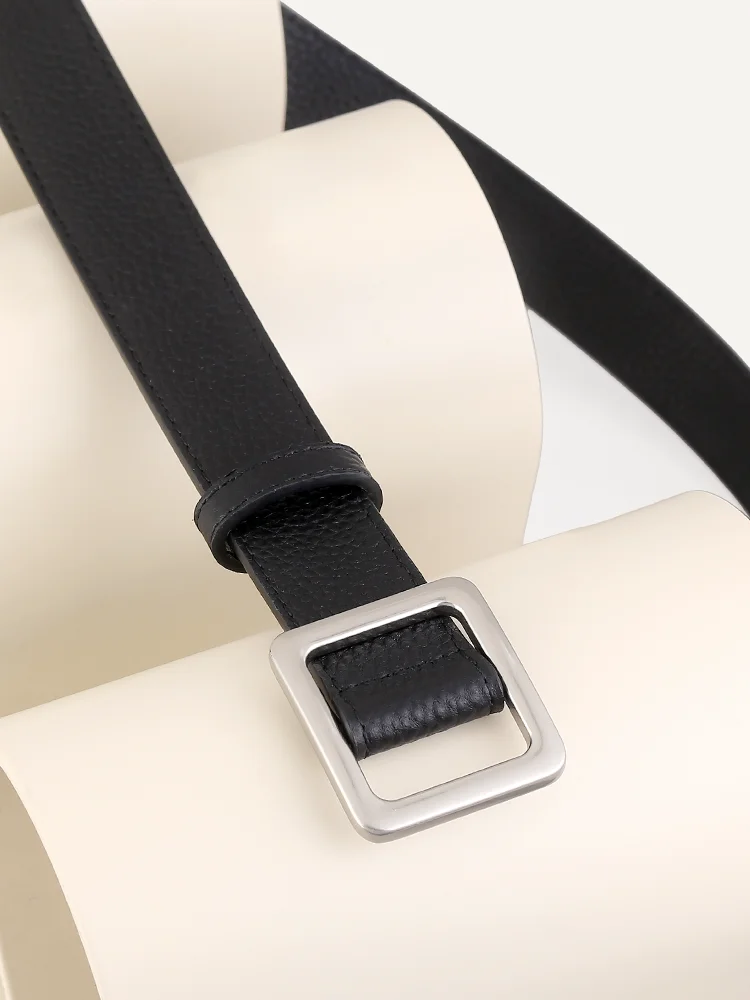 新しい女性用黒革ベルト-グレードa牛革-穴あけ不要-スカート、スーツ、ジーンズに適しています-ウエストシェイプ