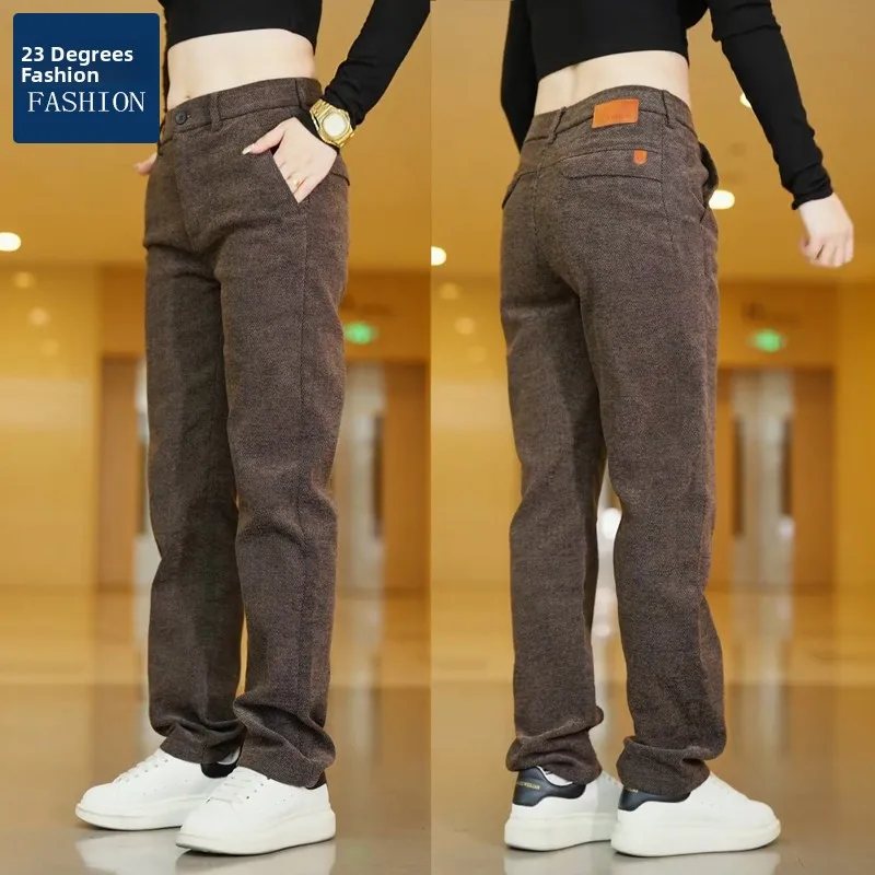 

Men's Casual Sports Pants Straight Leg Outdoor Autumn Winter Fashionable Color Business Casual Trousers for Men