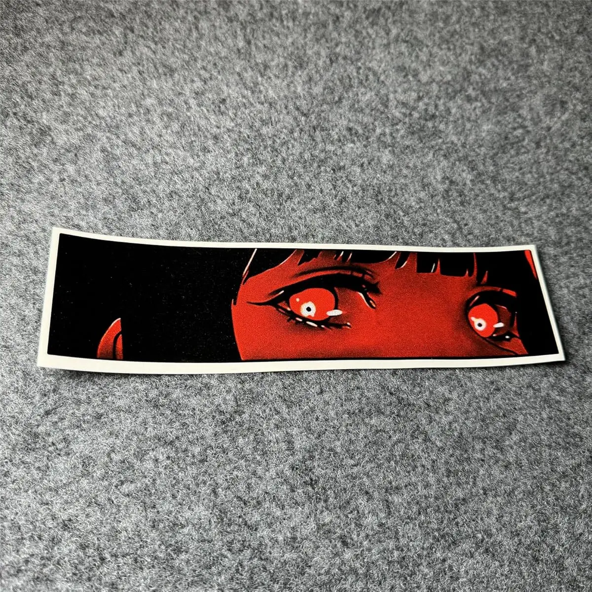 

cartoon anime girl peeping eye pattern, suitable for vehicles, boats, laptops, windows and body decals Car sticker vinyl tape