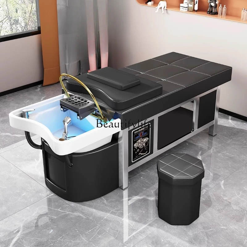

Treatment Water Circulation Fumigation Hair Salon Ceramic Basin Shampoo Chair