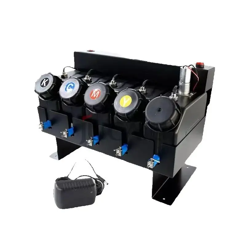 

Jucaili 500ml UV Ink Cartridge Assembly System Stirring Motor Level Sensor Sound Light Alarm CISS Ink Supply System UV Inkjet