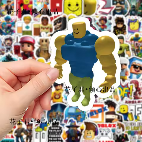 Roblox Peripheral Stickers Creative Cartoon Game Characters Waterproof Stickers Party Daily Necessities Gifts