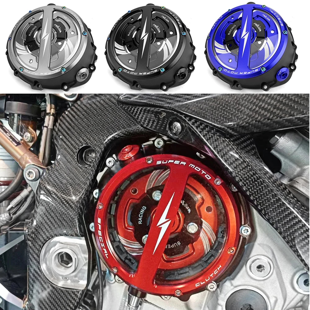 S1000 R RR XR CNC Engine Racing Clear Clutch Cover For BMW S1000RR M1000RR S1000R S1000XR S 1000 RR