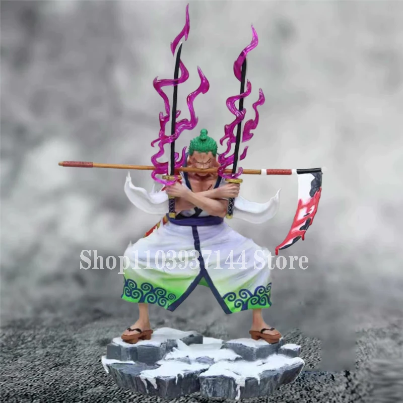 

31cm Anime Parables Zoro Figure One Piece Figurine Gk Inferno Ghost Chopper Roronoa Zoro Action Figure Model PVC Collection Toys