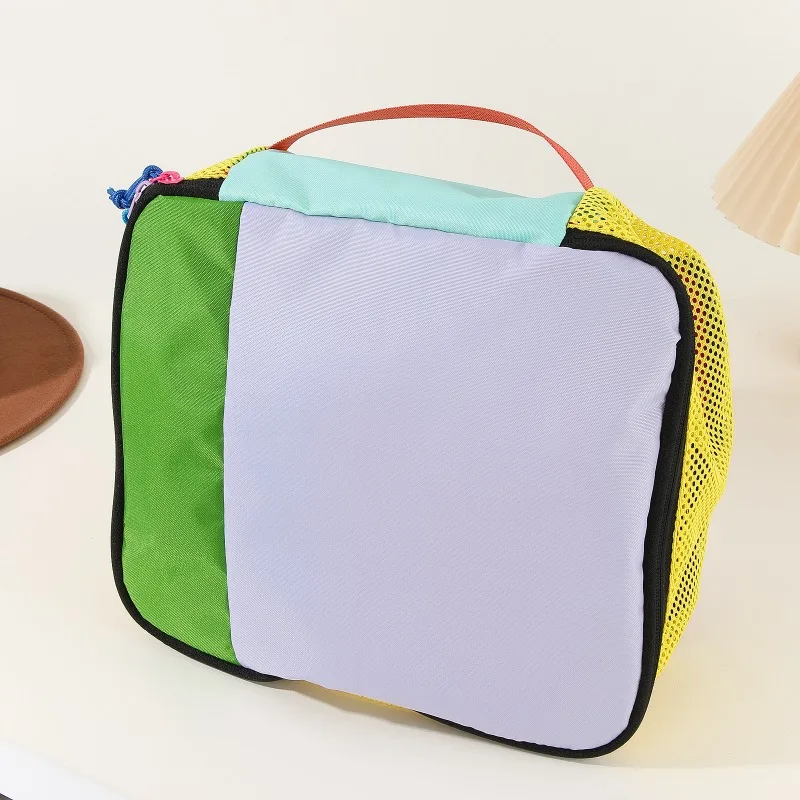 Dreiteilige Aufbewahrungstasche mit Reißverschluss, leicht und im lässigen Stil, geeignet für Make-up, Reise- und Business-Taschen für Toilettenartikel. – Detail 2