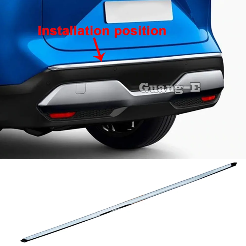 

For Nissan Qashqai J12 2022 2023 2024 Car Rear Lower Bumper Guard Strip Trim Sticker Decoration Cover Frame Exterior Accessories