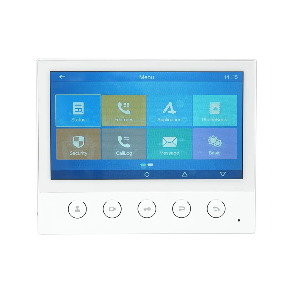 Fanvil I53W 7-inch touch indoor station Supports standard SIP protocol Compatible 3CX, Avaya, Asterisk, Freepbx, broadsoft