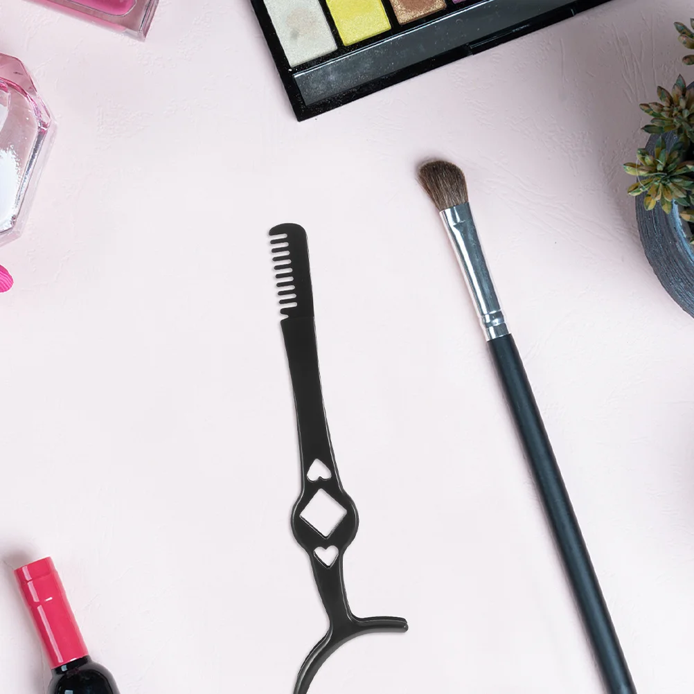 2 Stuks Wimper Pincet Rvs Lash Clamp Kam Precisie Curling Tool voor Valse Lash Toepassing Draagbare Schoonheid