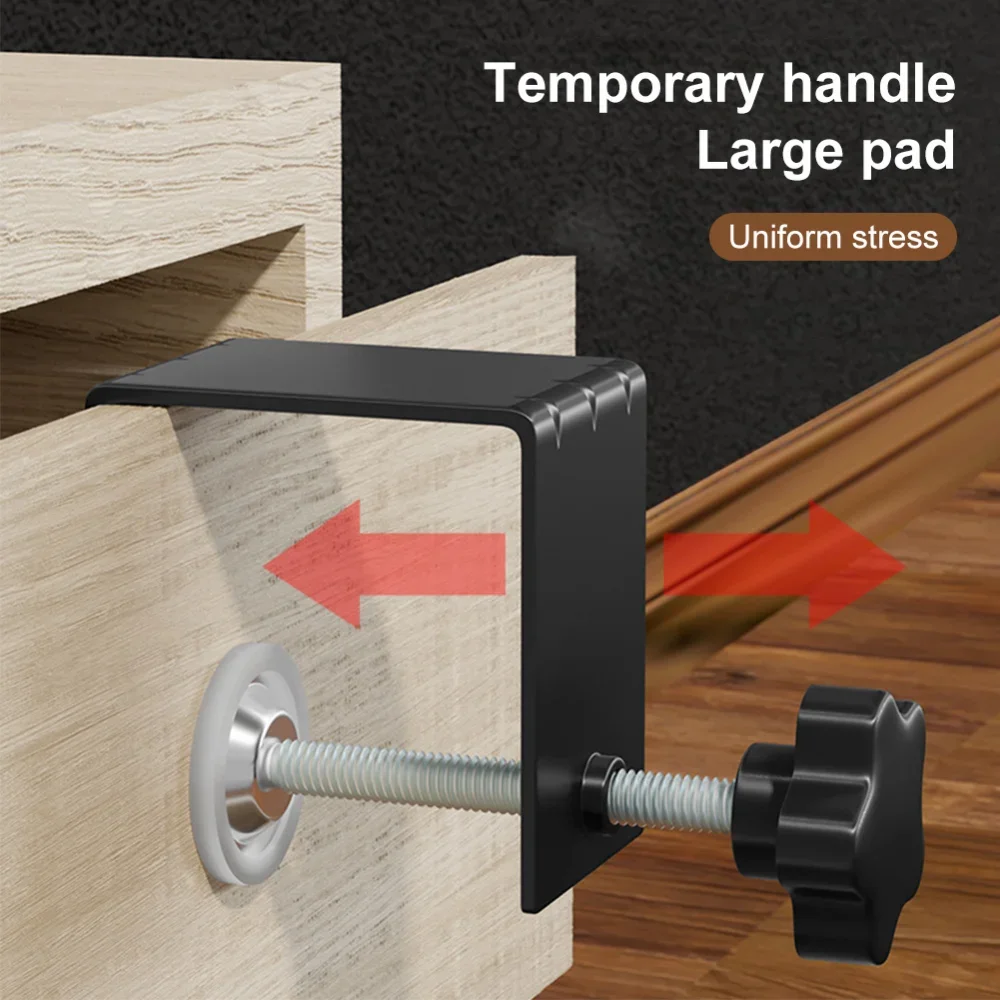 Imagem -03 - Carpintaria Jig Cabinet Tool Home Furniture Acessórios Steel Drawer Grampos de Instalação Frontal Painel Clips Ferramenta de Mão Pcs