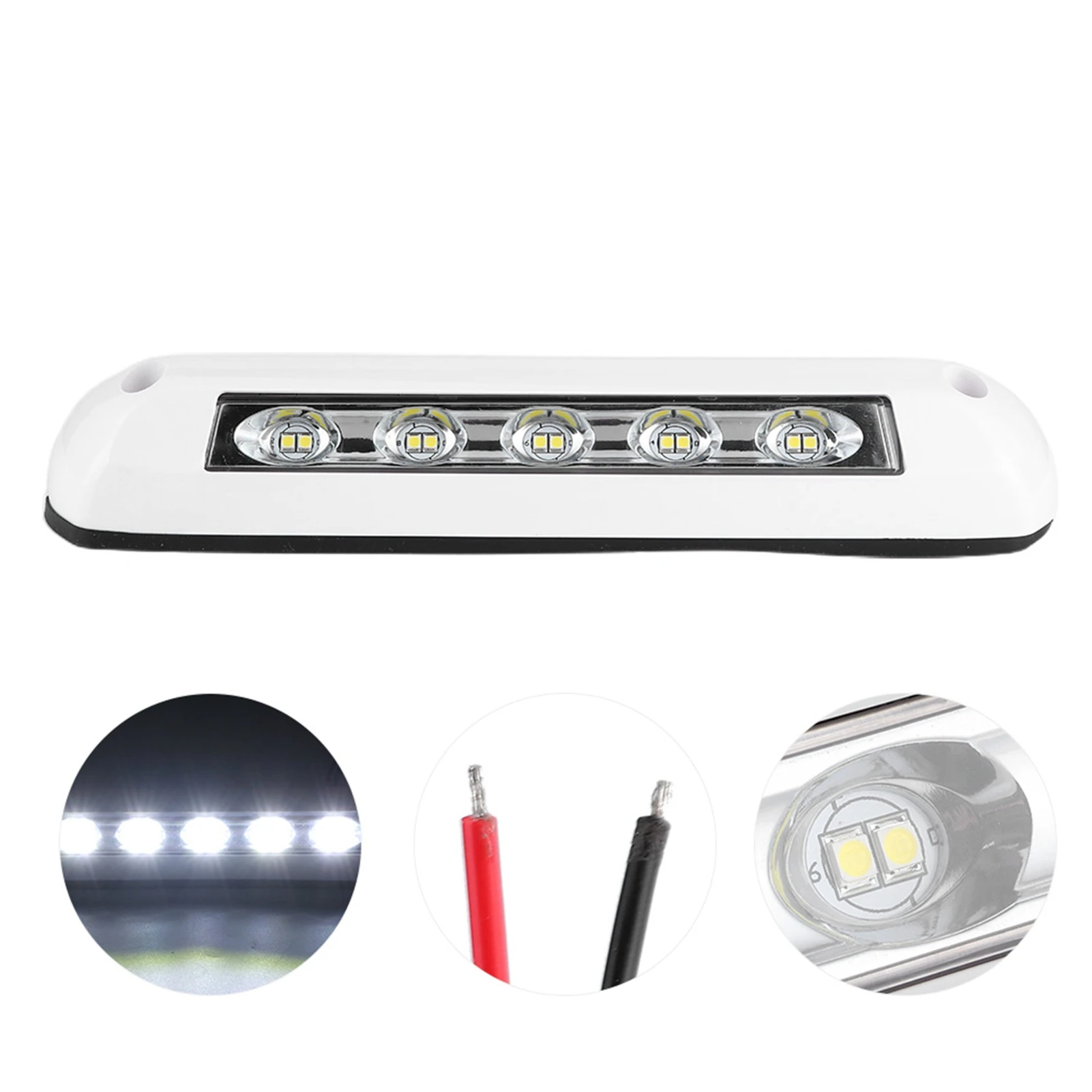 

12V/24V RV LED Light Universal 8W Waterproof Awning Porch Lamp Bar Motorhome Outdoor Lighting Motorhome Lamp