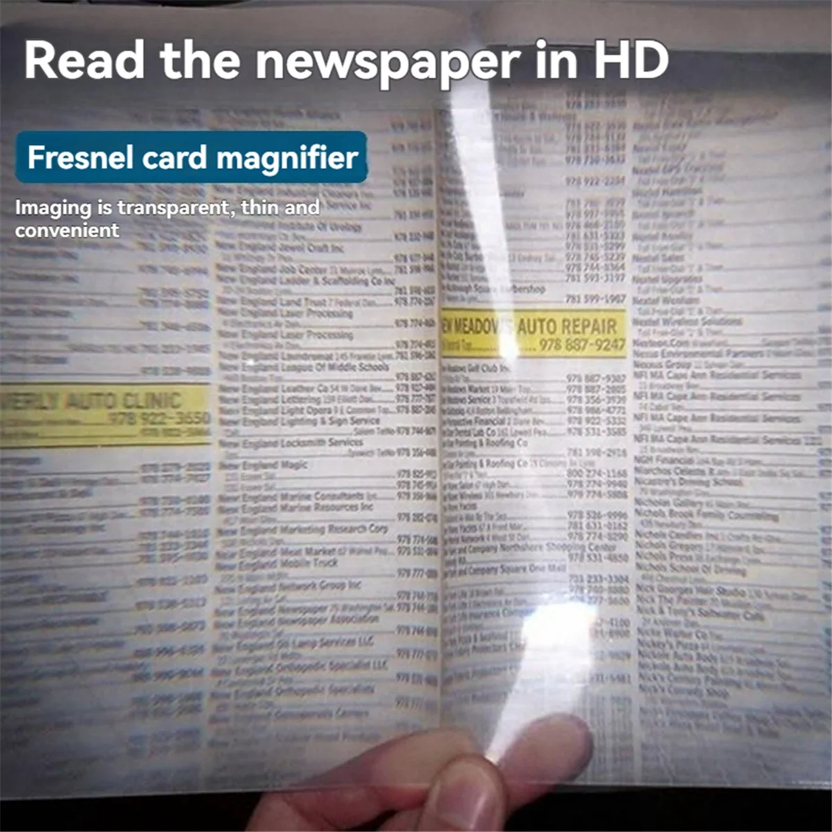 

A13Z_Full Page Large Sheet Magnifier Magnifying Glass Reading Aid Lens