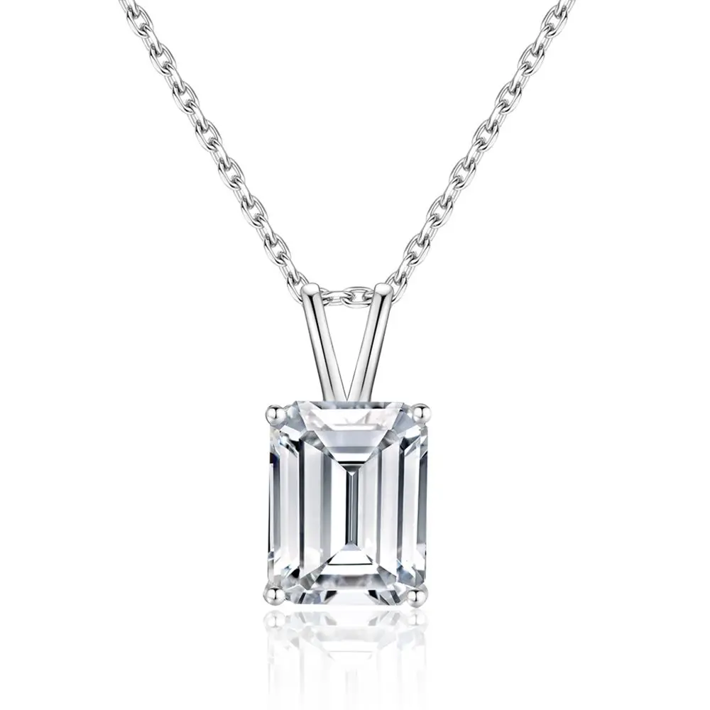 

D Color 1-3CT Moissanite Pendant Necklace 100%-S925 Sterling Silver Necklaces for Woman Birthday Marry Party Jewelry Gift
