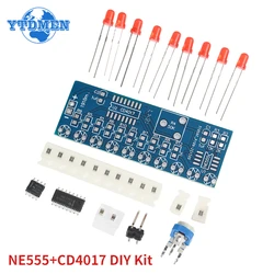 NE555+CD4017 Modulo luce flusso acqua LED Kit fai da te per elettronica intelligente