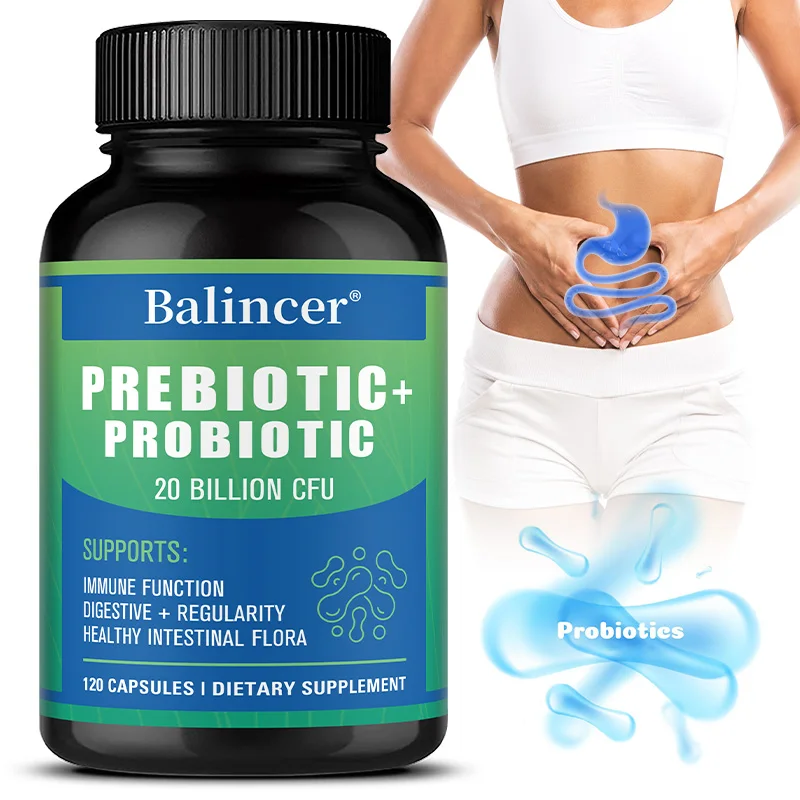

Balincer Prebiotic Probiotic Combo - Supports Digestive Health, Immune System, Reduces Acid Bloating, and Helps Manage Weight