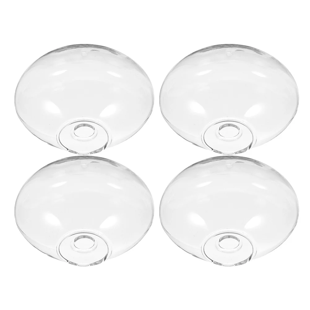 

4Pcs Hydroponic Plant Glass Vase Wall Mounted Hanging Terrarium Decorative Glass Flower Holder Indoor Wall Planter Succulent