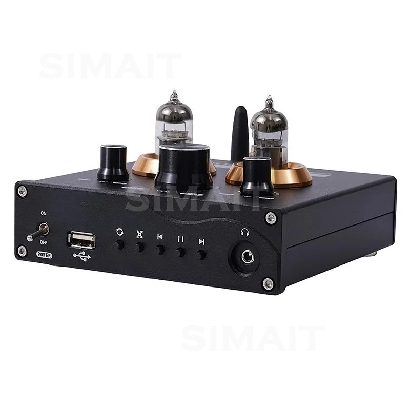 Audiophile 65U Tube Preamplifier with USB/TF Card Player, HiFi Headphone Amp & DAC Buffer